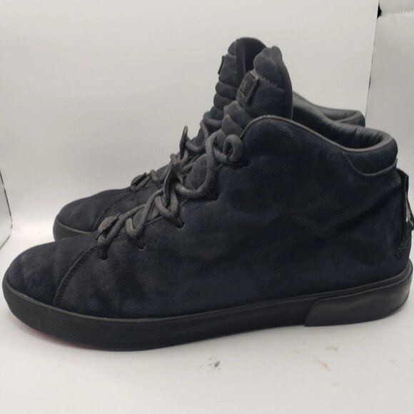 NIKE LeBron 12 - Mens SIZE 9.5 - Black Suede 716417-002 Sneakers - Picture 1 of 6